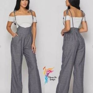 Striped Overall Jumper